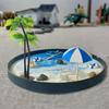 Mini Garden Sandbox Kit Holiday Island Theme Sand Box Figurines DIY Craft Beach Ornament for Living