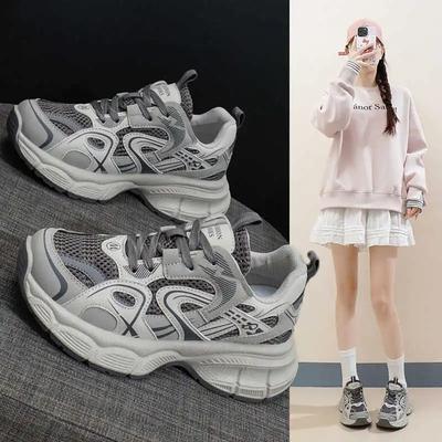 Толстый каблук без каблука Женские кроссовки с высоким вырезом Большие ботинки Красная обувь 52 Спортивные кроссовки Шорты Вьетнам Приветственная сделка Люкс