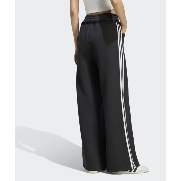 Adidas Originals Striped Pleated Mid-Rise Elastic Knit Sports Pants Women bottoms LG4320