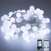 Ogrmar 49FT 100 LED Globe Ball String Lights 8 Modes with Remote Warm White