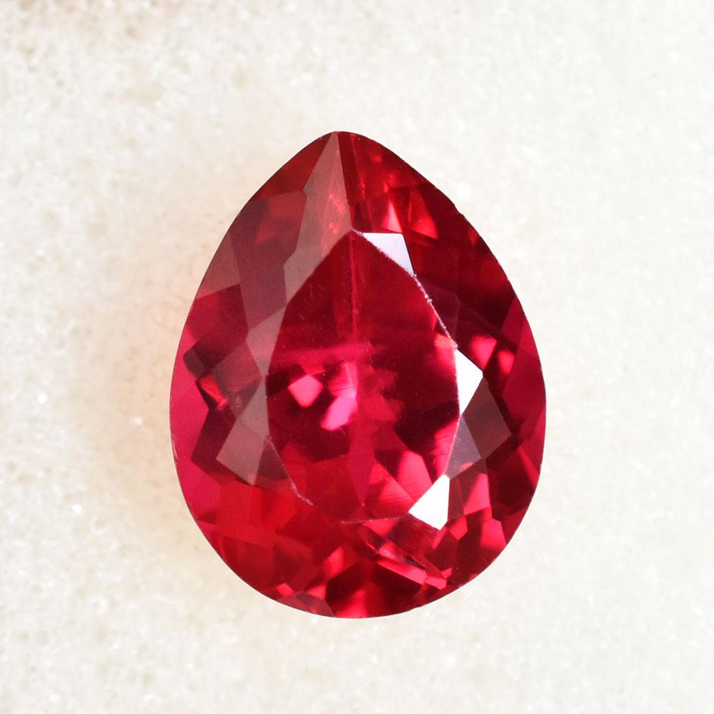 NATURAL Red Ruby 13x10mm Pear Cut Gorgeous Loose Gemstone For Her