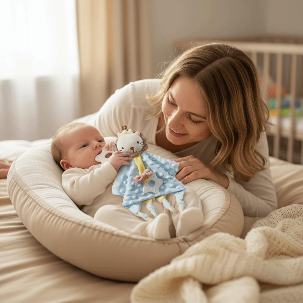 Soft Plush Security Blanket Soothe Appease Comforter Toy Towel Doll Snuggle Blanket Infant Toys