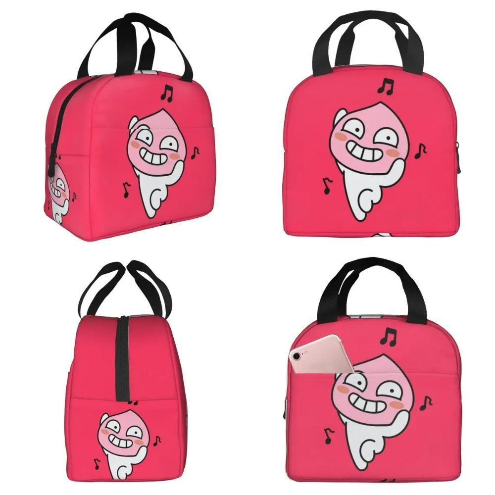 Funky Apeach Insulated Lunch Bag for Women Office Cooler Thermal Food Box Tote Portable Lunch Boxes Container