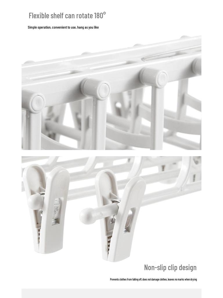 Телескопическая многофункциональная вешалка для брюк и сушилка для одежды - Волшебная компактная вешалка для гардероба с зажимами