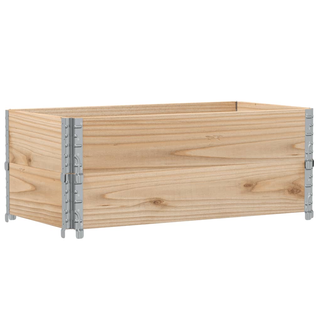 Pallet Top Frame Set 2 pcs 100 x 50 cm Solid Pine Wood
