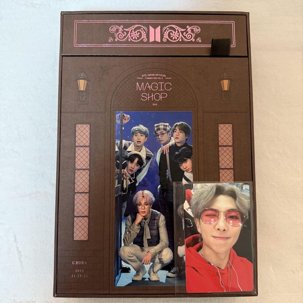 [USED] BTS MAGIC SHOP Fan Meeting DVD Japanese Version Official RM Trading Card Included