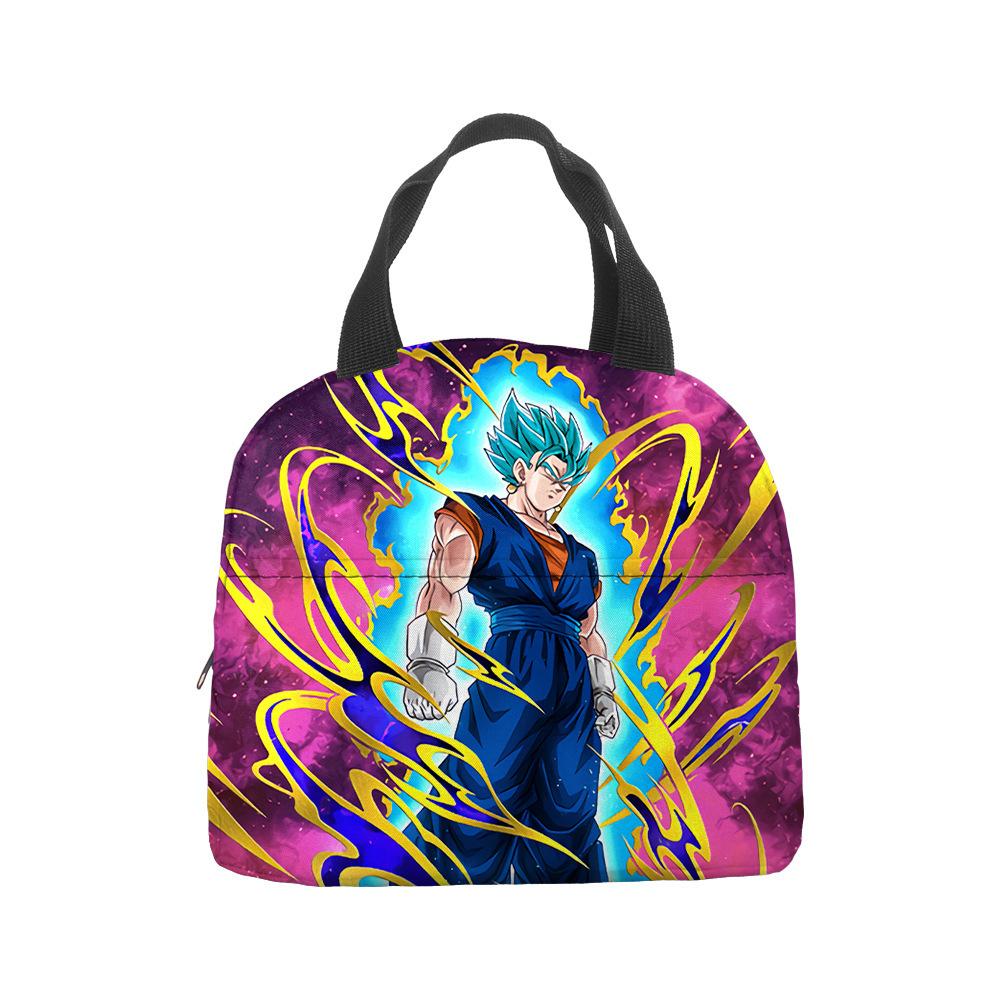 Anime Cartoon Handbag Student Lunch Bag Grades 1-6 Picnic Bag Printed Thermal Insulation Bag Meal Bag