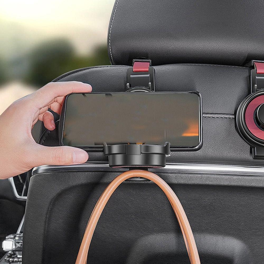 Multifunctional Car Seat Headrest Hook Convenient Portable Water Cup Holder Foldable Back Seat Organizer
