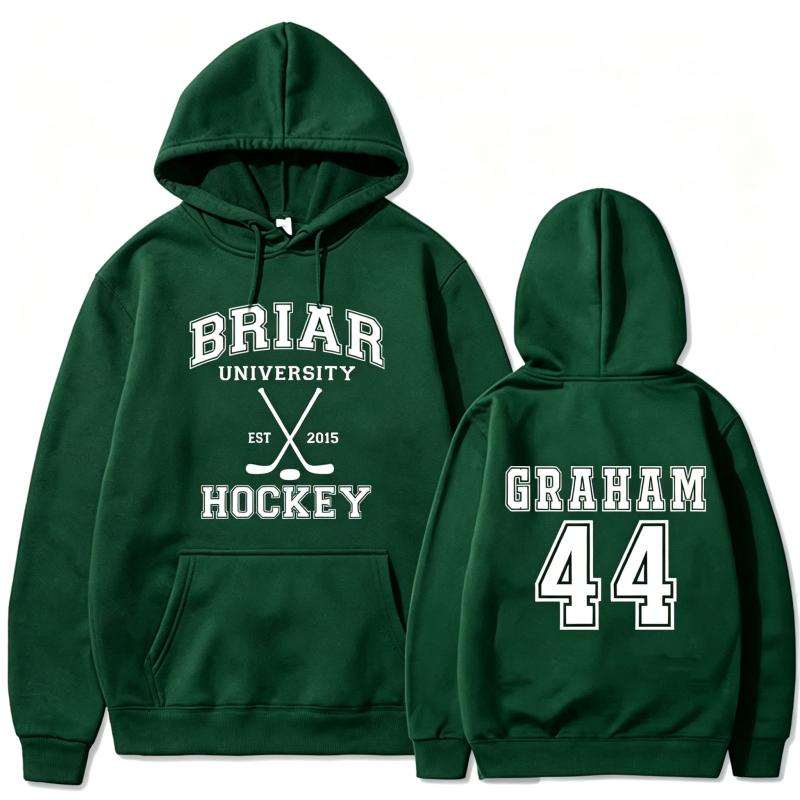 Fashion Hip-hop Graham 44 Printing Hoodie Loose Street Pullover Autumn Casual Clothes Men Women Tops Vintage Sweatshirts