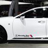 CRY1 2pcs Car Side Door Sticker Badge Decal Decoration Car Styling For Mercedes Benz W205 W177 W212 W213 W221 W220 W176 ML G63 E63