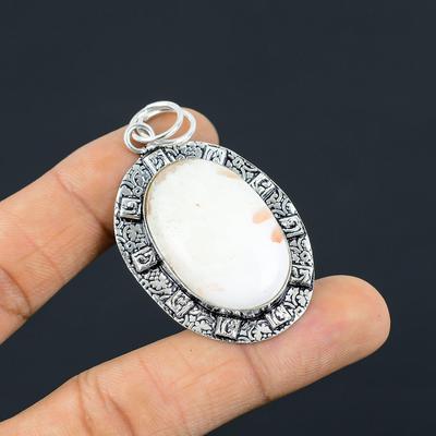 Натуральный кулон из сколецита, серебро 925 пробы, индийские украшения для девочек