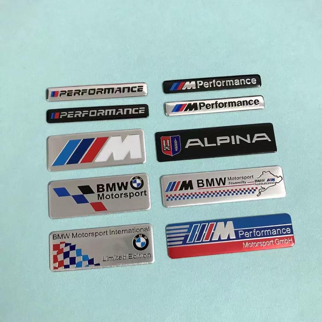 3D Aluminum Car Styling Sticker Body Trunk Decoration Decal Accessories For BMW M Performance E46 E90 E60 F20 X1 F10 F30 pendant APV5