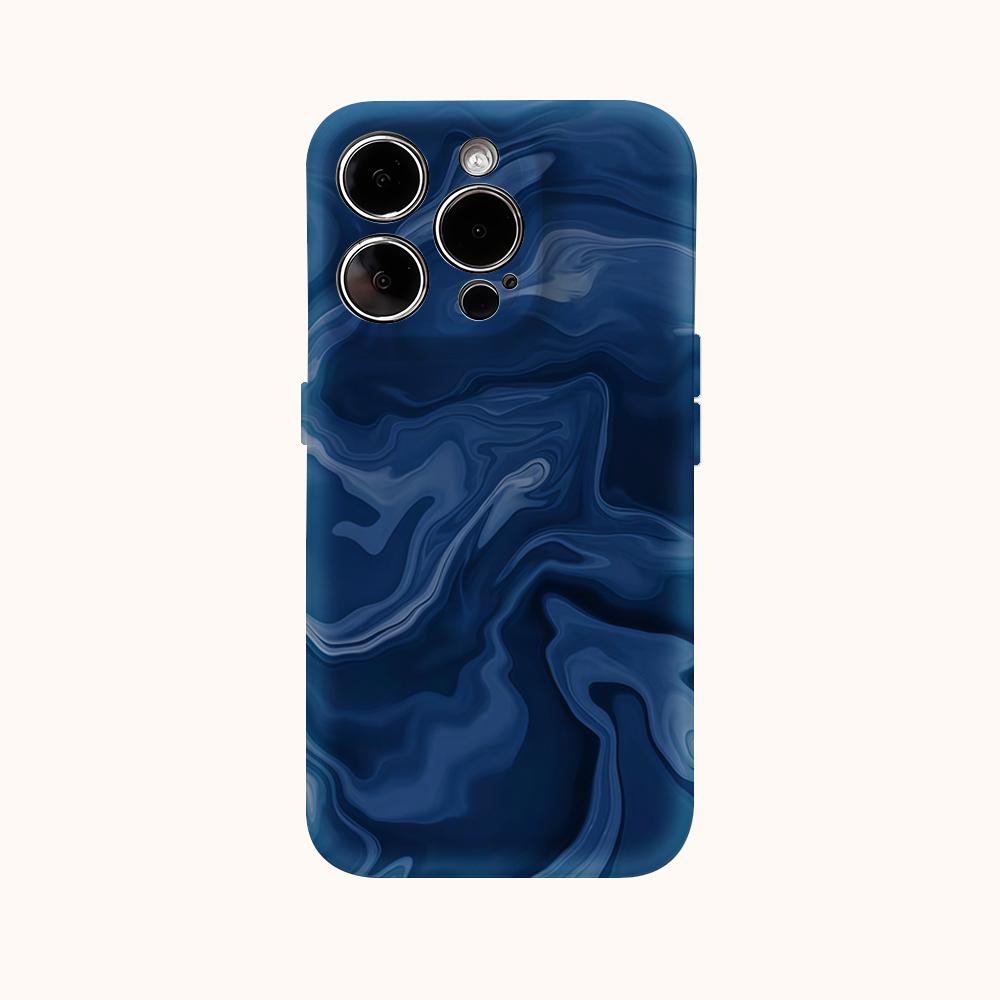 Чехол для телефона 'Волны Глубокого Моря' для IPhone 16 15 14 13 12 11 X XS XR XSMAX 7 8 Pro Max Plus Двухслойная Задняя Крышка