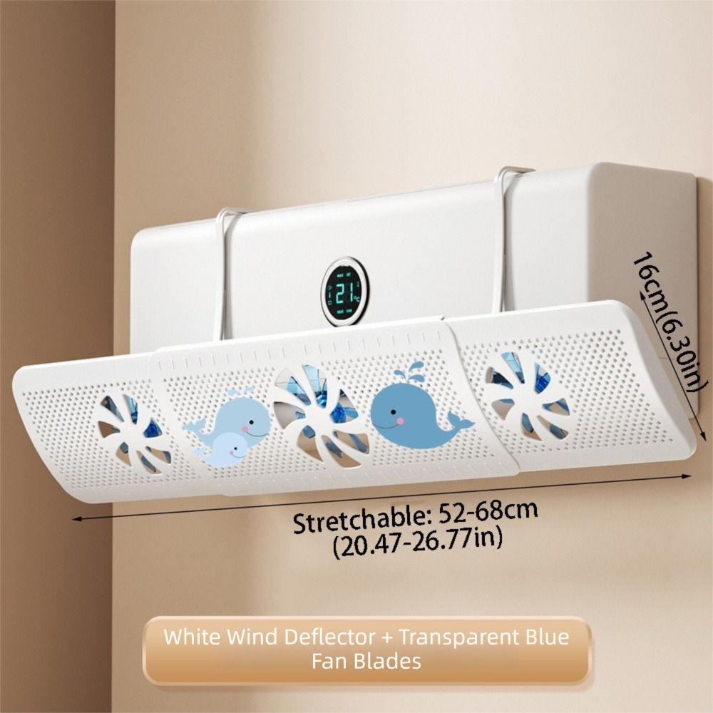 With 3 Fans Adjustable Air Vent Baffle Ceiling Vents Conditioner Baffle AC Vent Baffle  For Bedroom