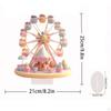 Wheel Ornament Desktop Decoration Creative Table Centerpiece 2D Acrylic Decor with Base for