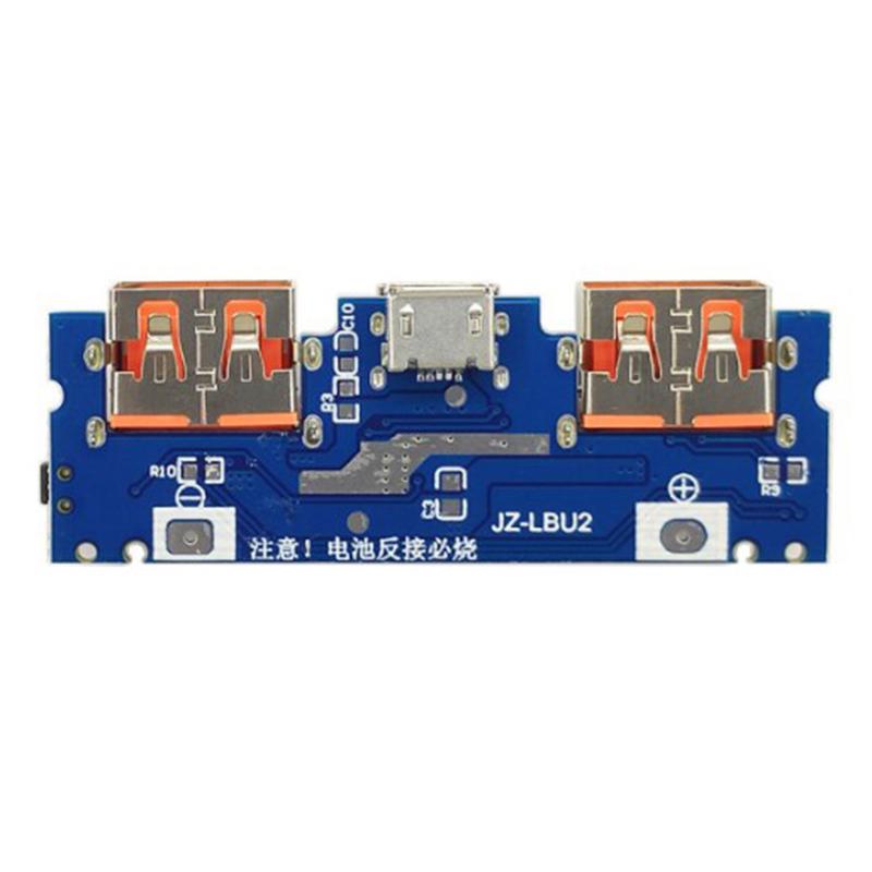 Плата зарядного устройства для литиевых аккумуляторов Led Dual Usb 5 В 2,4 А Micro/Type-C Usb Мобильный внешний аккумулятор 18650 Модуль зарядки