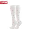 1 Pair Cute Cat Compression Socks Knee High 20-30 Mmhg Fit Medical Edema Diabetes Varicose Veins Running Sports Socks