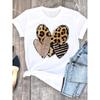 Summer Women's Top with Love Letter Printed Casual Retro Round Neck Cotton T-Shirts Women’s