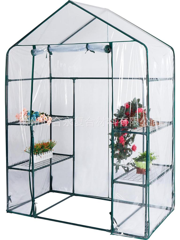 Полный комплект покрытия для теплицы: Зеленая сетка и прозрачные ПВХ чехлы для садовых аксессуаров