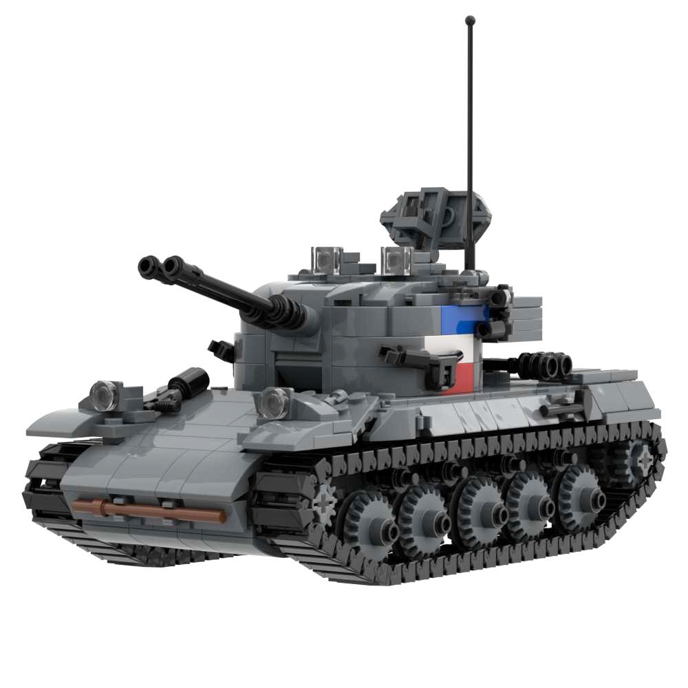 Ww1ww2 Французская Армия Танк AMX-13 CHAR B1 BIS Somua S35 AMX-30 Renault FT-17 ARL44 Lorraine 155 Бронированный Военный Строительный Блок Игрушка