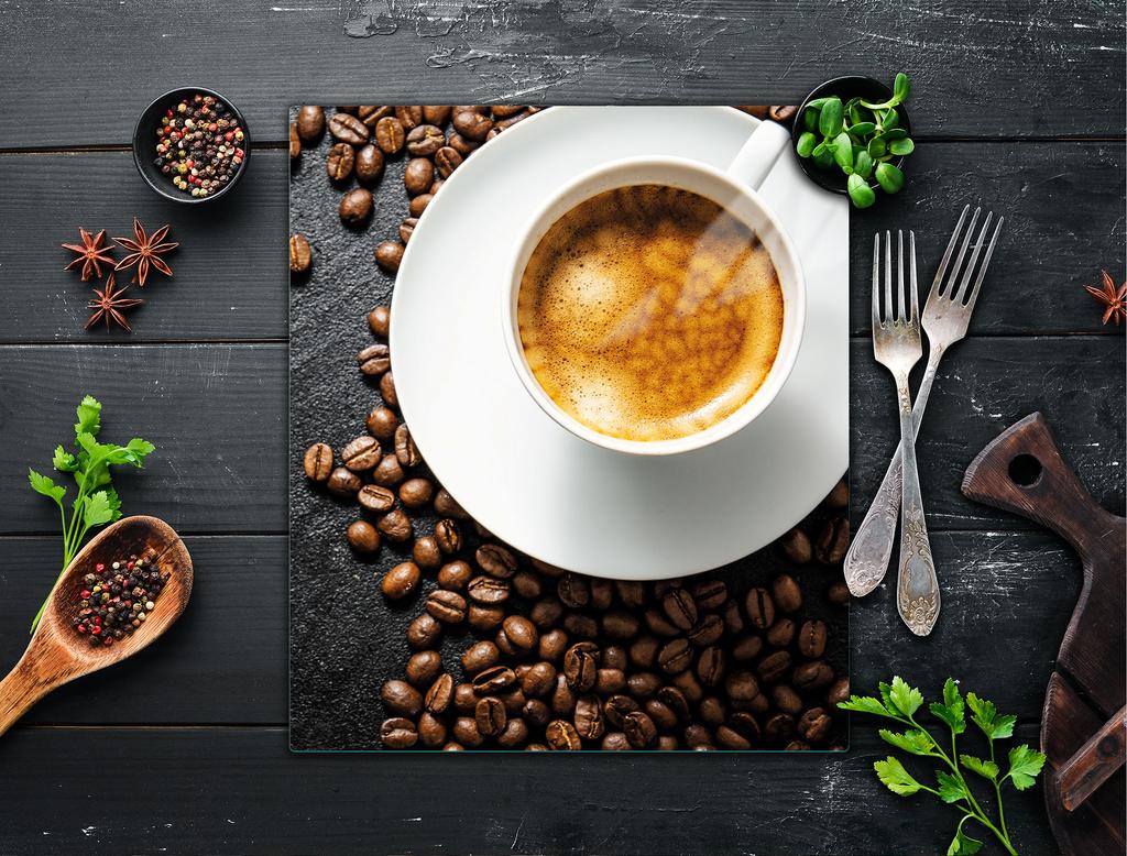 GLASS CUTTING BOARD 45x52 Coffee