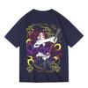 Japanese Demon Slayer Black Blood Black Death Mochi Animethemed Shortsleeved Summer Tshirt for Both Unisex and Women