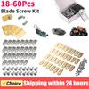 18-60 шт. Набор режущих лезвий для газонокосилки Лезвие триммера из нержавеющей стали Совместимо со сменными лезвиями для косилок Gardena/Yardforce