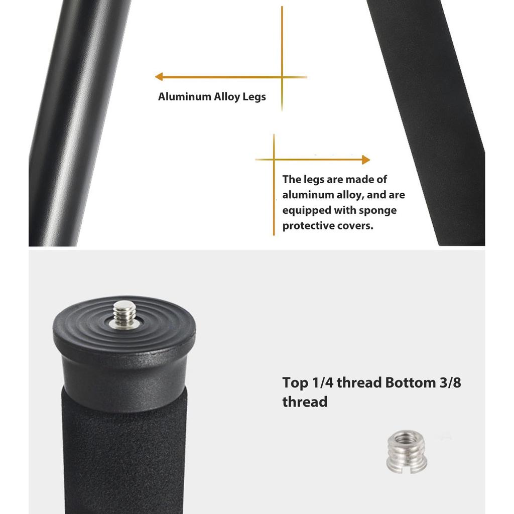 Camera 8 Section Camera Stable Shooting Monopod Lightweight Portable Travel Monopod with Carrying Bag Screw Monopod, Monopod, 1/4-3/8