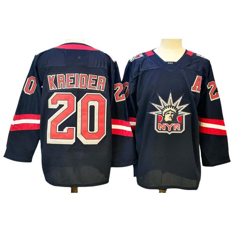 Rangers Hockey Jersey 2026 Vintage Style Embroidered Ice Practice Uniform Men