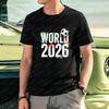 Мужская футболка World 2026 по футболу Дизайн в цветах Мексики Топы Для любителя футбола Футболка Спортивные мероприятия Винтажная Дышащая Модная одежда
