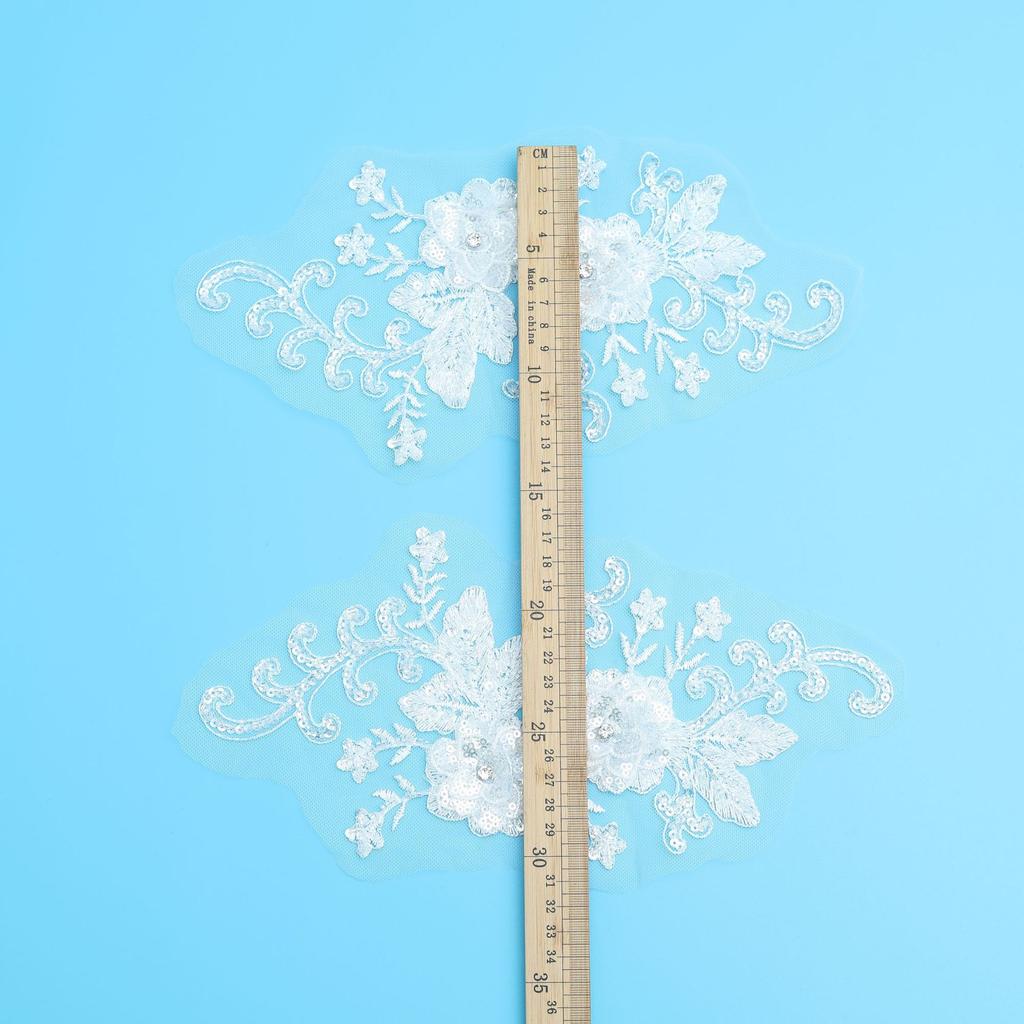 Bead Embroidery Bead Lace Mesh Diy Accessories Lace To Flower Cloth Sticker Wedding Dress Women'S Performance Clothes