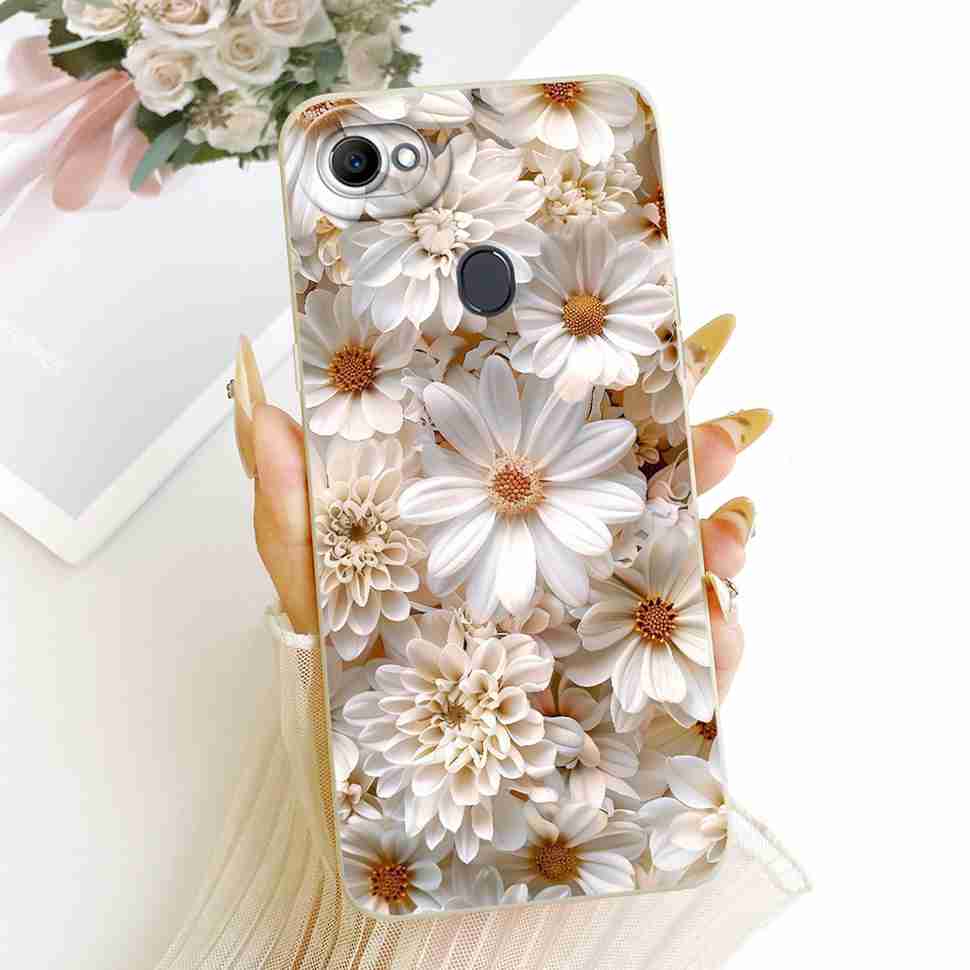 Beautiful Flowers Case For Oppo F7 Case CPH1819 CPH1821 Soft Silicone Fundas Phone Cases For Oppo F7 F 7 4G Cover Fundas
