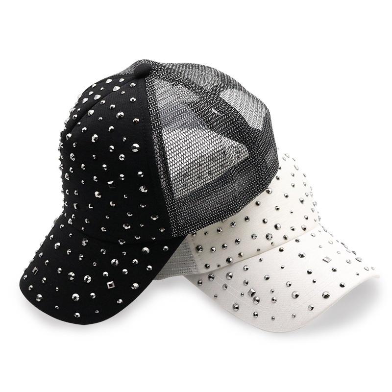 Женская модная бейсболка, женская кепка от солнца, сетчатая кепка со стразами и бриллиантами, кепки Snapback