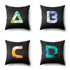 Polyester Pillowcase 3D Three-dimensional Effect Cushion Set Decorative Printing 26 English Letter Pillowcase