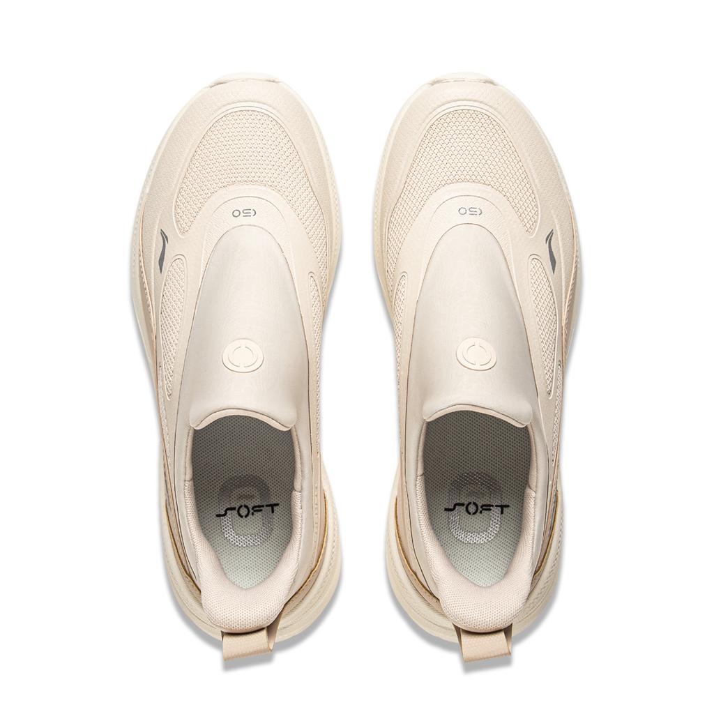 Li Ning SOFT GO 2 WNTR Амортизация Скользкая Устойчивая к истиранию Поддержка Отскок Низкие Повседневная обувь Женская Серая AGLV068-12