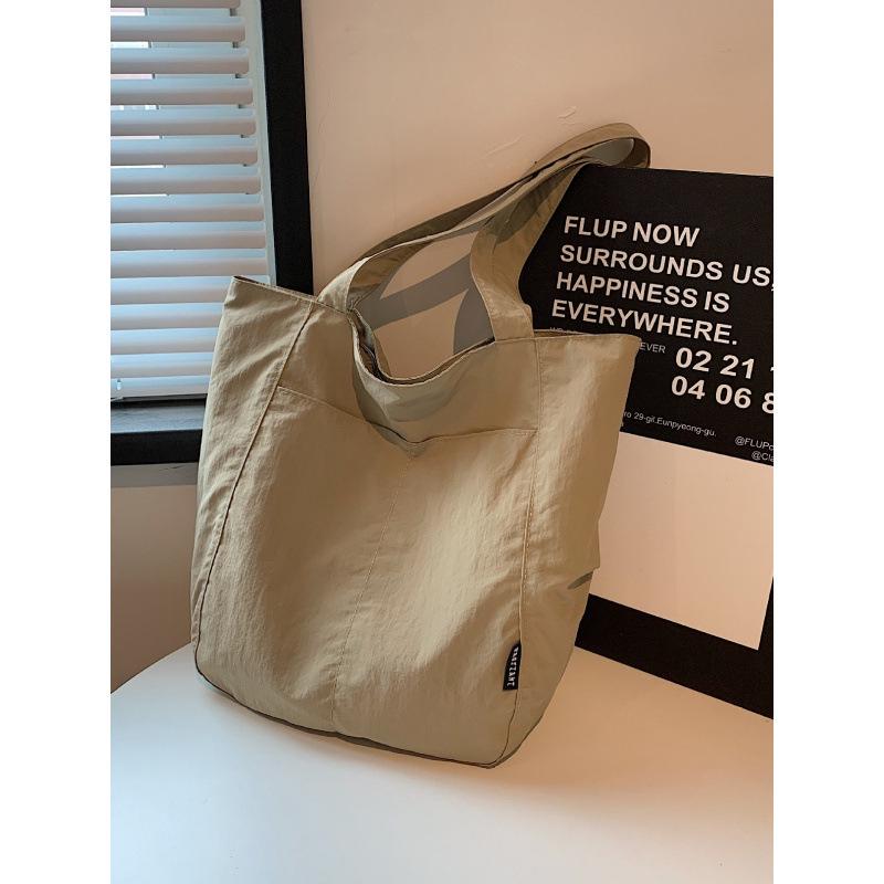 Японская водонепроницаемая нейлоновая повседневная женская сумка-тоут для весны/лета – Большая вместимость, стильная сумка на одно плечо