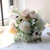 Искусственные Цветы Букет Реалистичные Искусственные Шелковые Цветы Долговечные Гортензия Роза Искусственные Цветы для Вазы Цветочная Композиция Домашний Декор Свадьба
