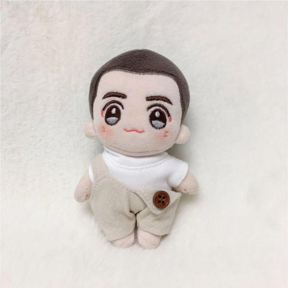 Mini Doll T-shirt Cartoon Style Dolls Toys Accessories Doll Overall Suit  10cm Cotton Doll