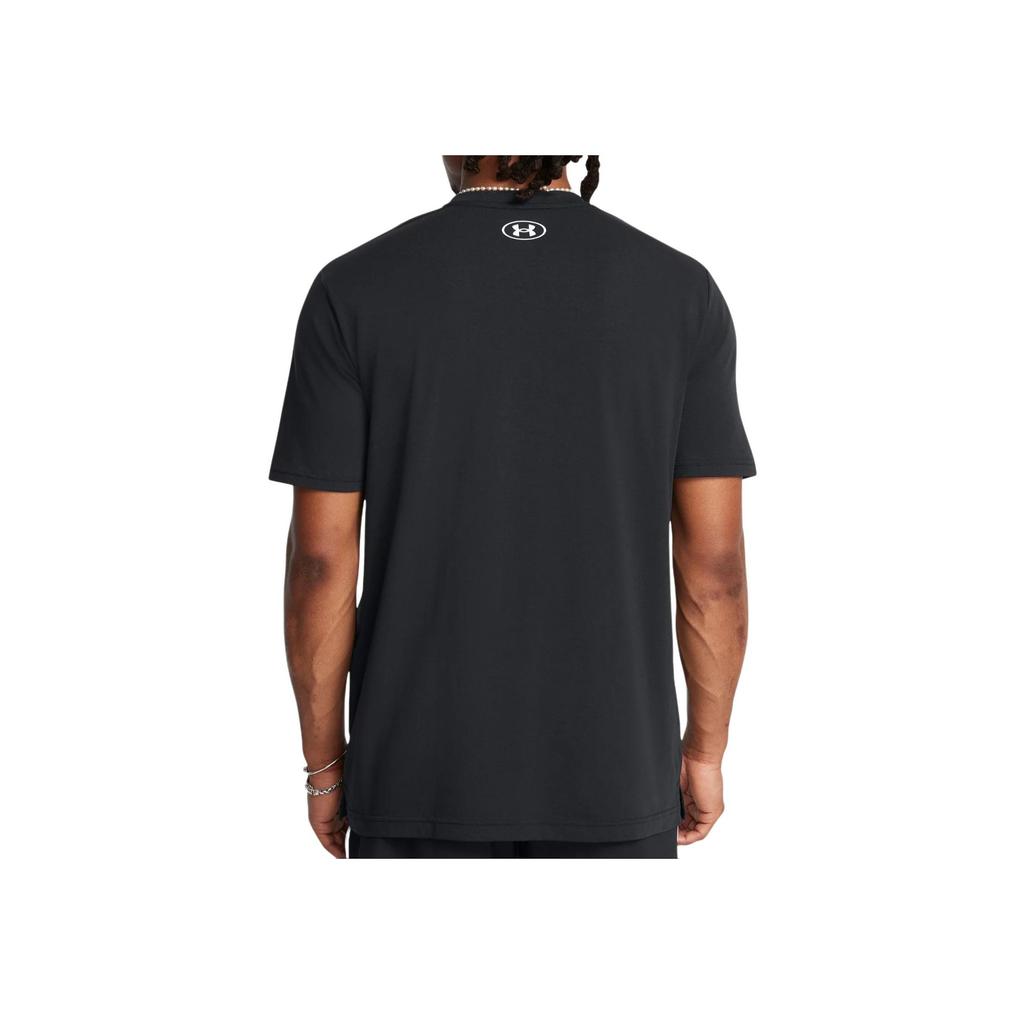 Under Armour Soft Crew Neck Pullover Short Sleeve T-Shirt Men Tops Black 1386891-001