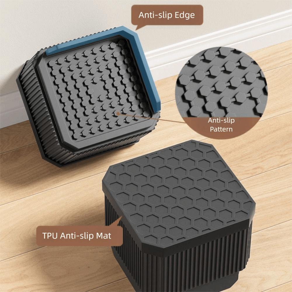 Professional Heavy-Duty Furniture Foot Pad Square Adjustable Bed Lifts Risers Non-slip Bed Lifter Refrigerator