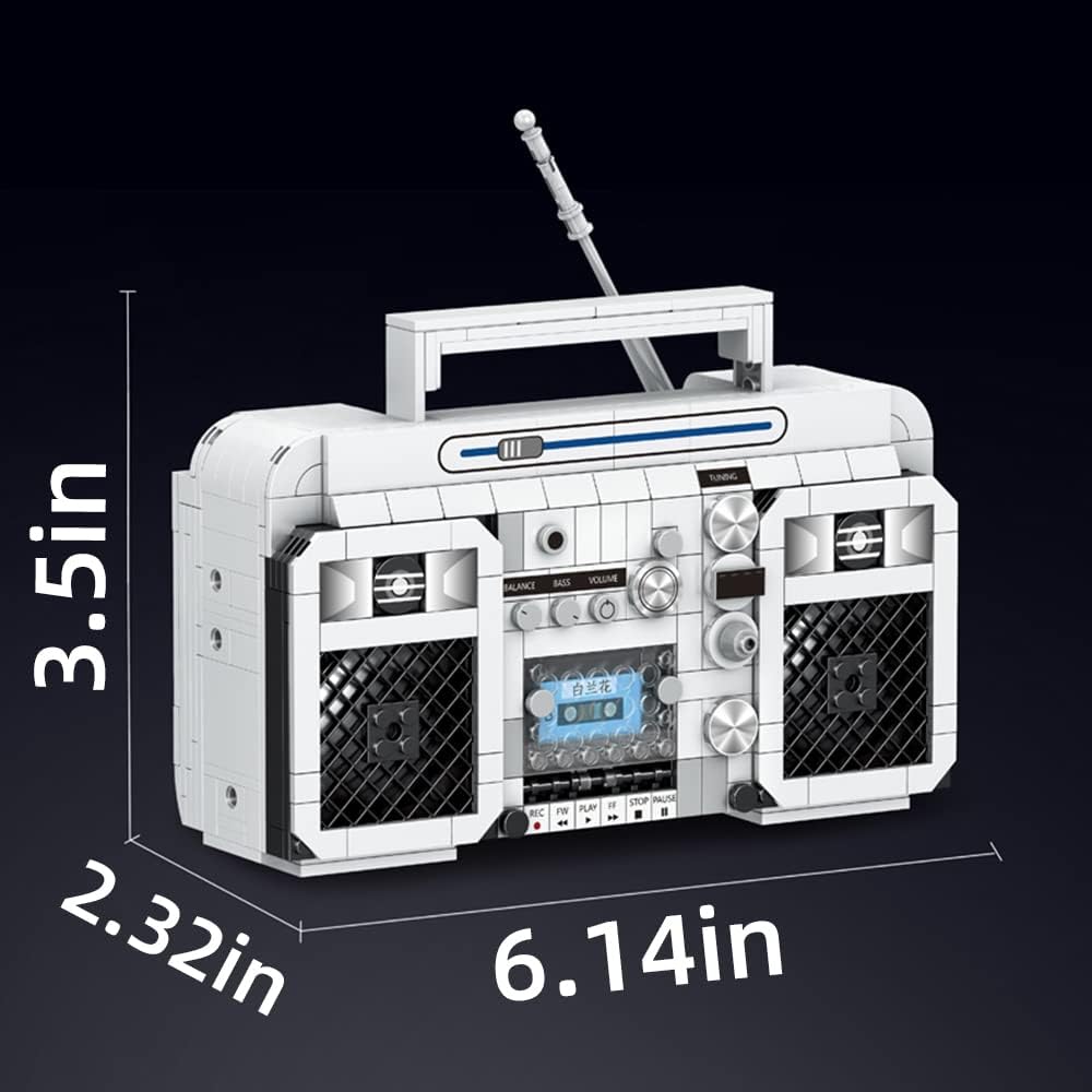 Винтажное мини-радио, конструктор, подарки на Рождество, день рождения, День святого Валентина, День благодарения, украшение стола, подарок с ручным управлением, для взрослых, девочек