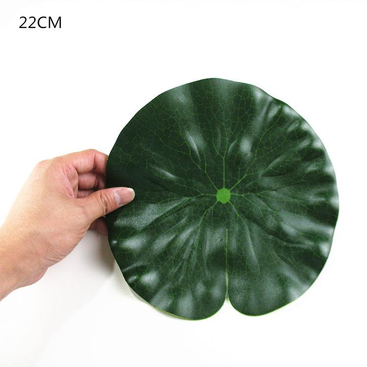 Моделирование листьев лотоса для бассейна, украшение для аквариума