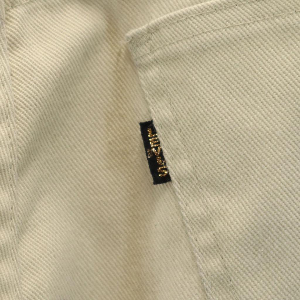 Levi's 70s Big E Vintage Long pants beige STA-PREST TALON Zip Men's Used