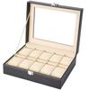 Reodoeer Watch Storage Case Watch Storage Box Collection Case for 10 Watches