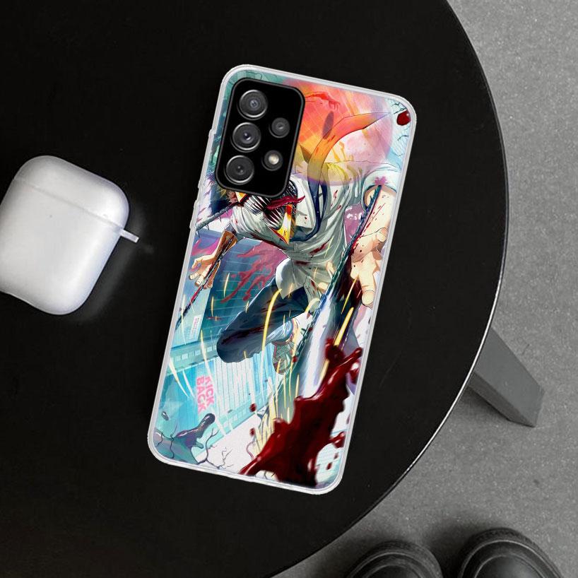 Чехол для телефона Chainsaw Man Denji для Samsung Galaxy A12 A22 A32 A52 A72 A02S A51 A50S A31 A20S A10S Note 20 Ultra 10 Plus Ga