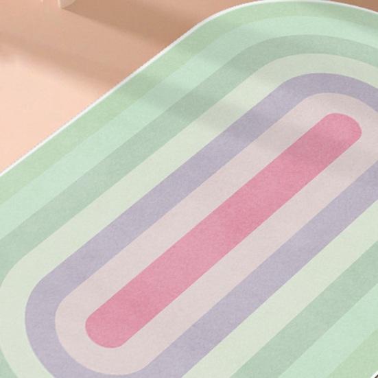 100x50 см Радужный коврик для прыжков со скакалкой, двусторонний противоскользящий силиконовый коврик, противоударный коврик для фитнеса и упражнений, домашний прикроватный ковер