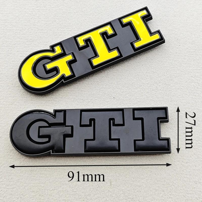 Golf 3 4 MK3 MK4 2026 Hot For VW VOLKSWAGEN 3D Metal Logo GTI Car Front Grille Badge Emblem For Volkswagen Polo Typ 9N3 6R AW Go