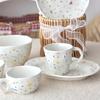 Ручные нестандартные керамические обеденные тарелки Nordic Modern с тиснением в виде кремовой кофейной чашки Home Подглазурные цветные тарелки для торта и десерта