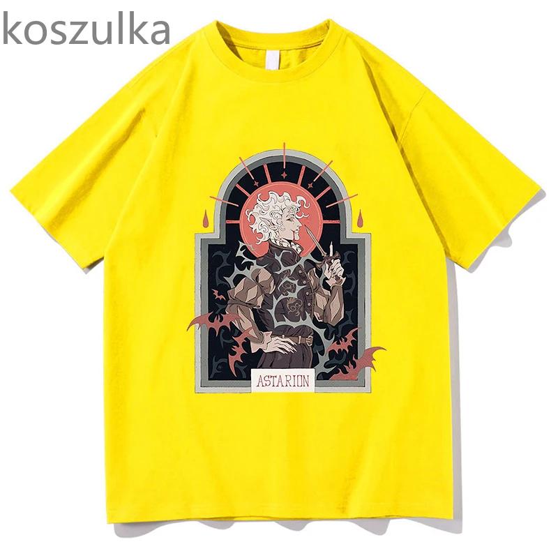 Футболка Astarion унисекс, летняя мода из чистого хлопка, унисекс, женская повседневная футболка, уличная одежда, винтажная уличная одежда с короткими рукавами в стиле Харадзюку