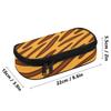 Pencil Bag Large Storage Space Smooth Zipper 300D Polyester with Main Compartment Mesh Pocket and Pen Slots for Students